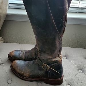 Bed Stu Distressed leather Boots